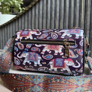 Women's Multi-Color Digital Print Sling Bag